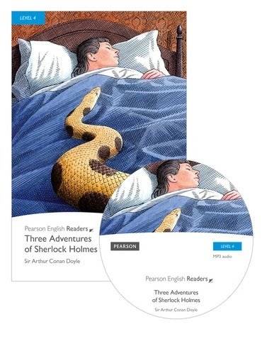 Pearson English Readers Level 4: Three Adventures of Sherlock Holmes (Book + CD), 1st Edition